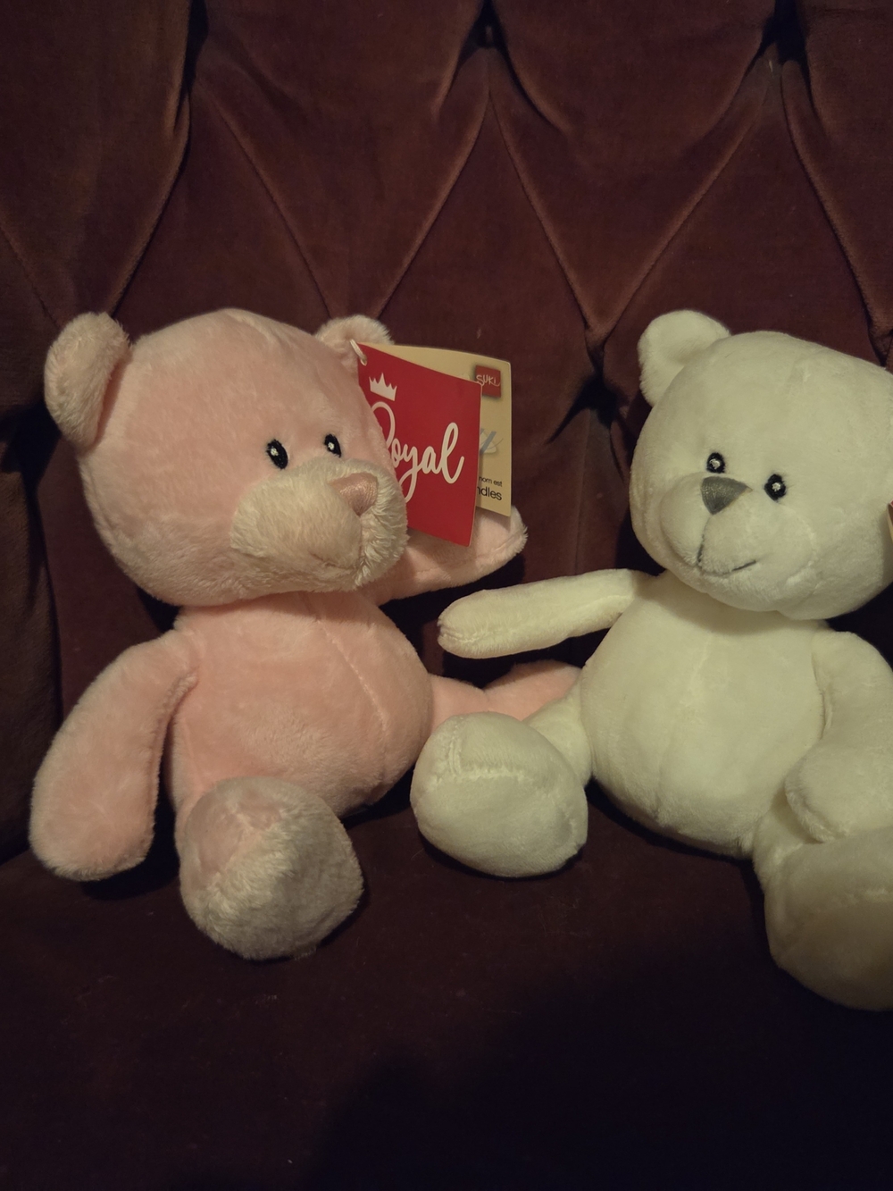 Pair of small plush Teddy Bears - NWT
